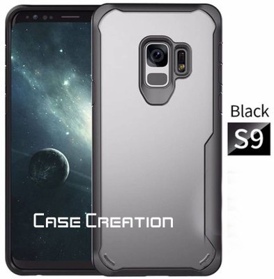 CASE CREATION Back Cover for Samsung Galaxy S9 2018(Black, Dual Protection, Silicon, Pack of: 1)
