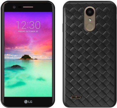 CASE CREATION Back Cover for LG K8 2017 M200N(Black, Dual Protection, Silicon, Pack of: 1)