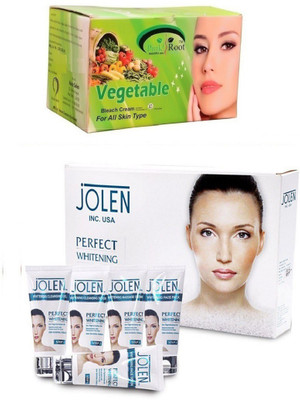 

Pink Root Vegetable Bleach 250gand Jolen Perfect Whitening Glow Kit 250g(Set of 2)