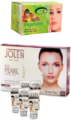 

Pink Root Vegetable Bleach 250gand Jolen Sea Pearl Kit 250g(Set of 2)