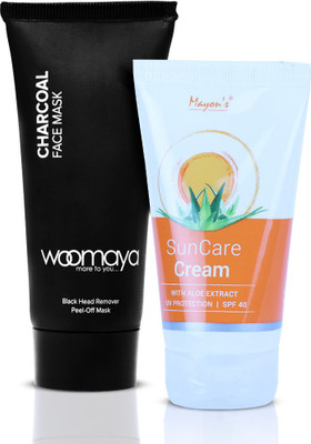 

Woomaya Combo of Charcoal Purifying Oil Control Black Peel Off Mask(Set of 2)
