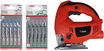 

Inditrust 700W Yiking jigsaw machine with Bosch T244d and T118A blades Wood Cutter