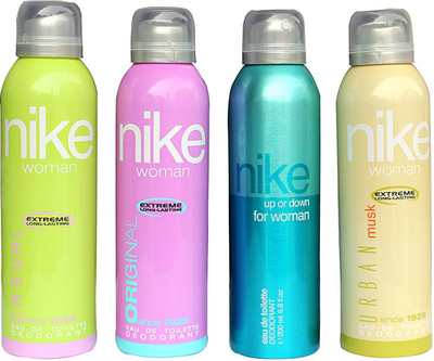 

Nike CAUSUAL ORIGINAL UP AND DOWN URBAN MUSK Body Spray - For Women(200 ml, Pack of 4)