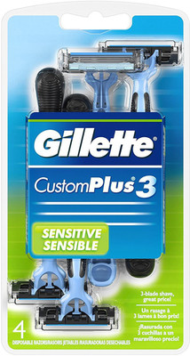 

Gillette CustomPlus 3 Sensitive Disposable Razor