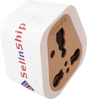 POWERNRI Hexagon Multi Switched Socket Extension Board with 4 USB Ports ...