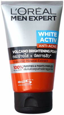 

L'Oreal Men Expert White Activ Anti-Acne Volcano Brightening Foam Face Wash(100 ml)