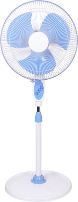 

Airtop 16" Pedestal Fan White Blue 3 Blade Pedestal Fan(White, Blue, Pack of 1), Blue;white