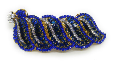 

Khubsurat Back Pin Back Pin(Gold, Blue)