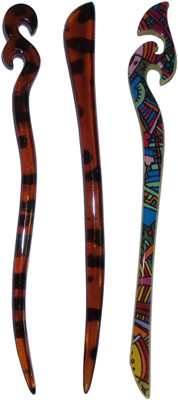 

JNOONY Combo of Multi Color Juda Sticks Bun Stick(Multicolor)