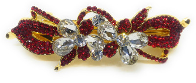 

Khubsurat Back Pin Back Pin(Gold, Red)
