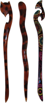 

HUKKUM Combo of Multi Color Juda Sticks Bun Stick(Multicolor)