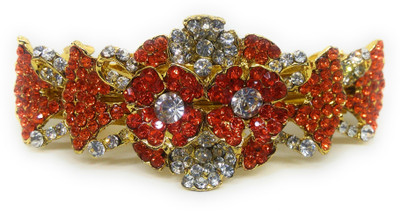 

Khubsurat Back Pin Back Pin(Gold, Orange)