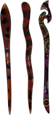 

LOOKUP Combo of Multi Color Juda Sticks Bun Stick(Multicolor)
