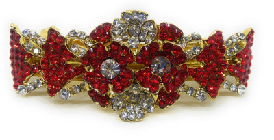 

Khubsurat Back Pin Back Pin(Gold, Red)