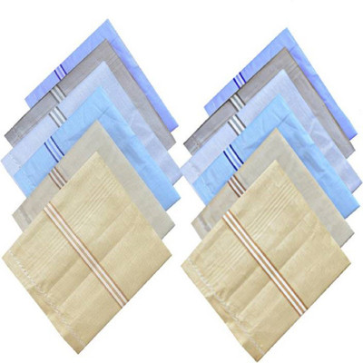 Ishaya Stores Multi Color Raj Handkerchied Pack Of 12 [ Multicolor ] Handkerchief(Pack of 12)