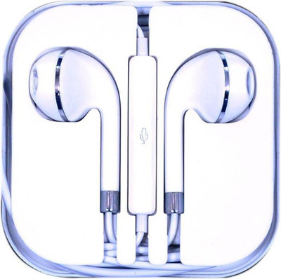 GAZZET Earphone with Mic BLACK In Ear Wired Earphones With Wired Headset without Mic(White, Wireless in the ear)