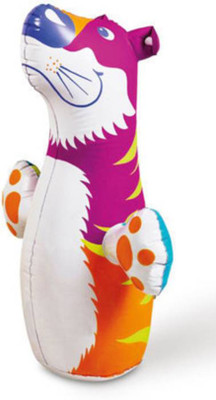

BE YOU OWN LABEL TIGER SHAPED HIT ME PUNCHING BAG FOR KIDS Inflatable Bouncer(Multicolor)