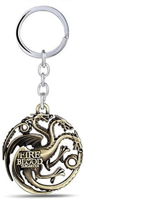 Marvel Game of Thrones House Targaryen Blood fire 3D Brass Metal Keychain Car Bike Key Chain available at flipkart for Rs.169