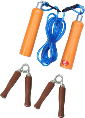 

L'AVENIR Skipping Rope & Hand Grip - WOOD Gym & Fitness Kit