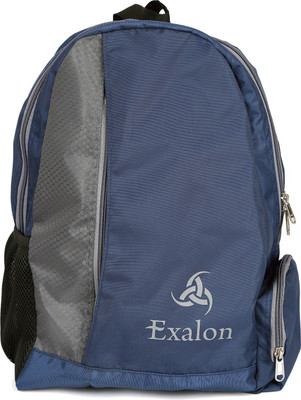 

Exalon 14 inch Laptop Backpack(Multicolor), Grey & blue