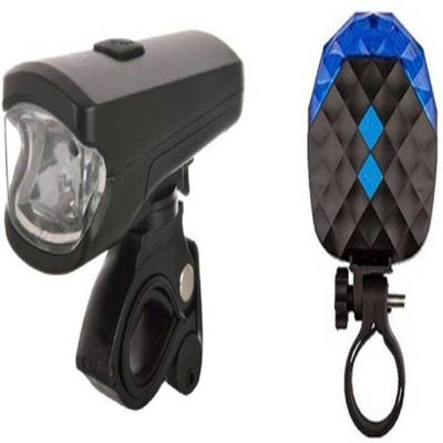 

SHIVEXIM Bicycle combo 1: Imported 3 Mode flashing front light with Waterproof LED Front Rear Light Combo(Multicolor), Multicolour