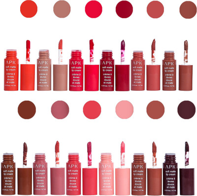 

APK Non-Transfer Long lasting Set of 12 Lip Cream(Perfect Nude)