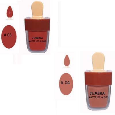 

J.J JUMERA 3CE Lovely Ice Cream Lipgloss Waterproof Liquid Matte Lipstick Long Lasting(COMBO PACK 2 PCS )(80 g, multi-color)