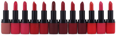 

Kiss Beauty Hot Lips 12pc Matte(Multicolor)