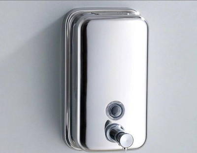 

Zahab Bath Stainless Steel Soap/Shampoo Dispenser Lotion Pump Action Wall Mounted 500 ml Soap, Shampoo, Lotion, Conditioner Dispenser(Silver)