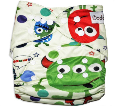 

Coddle Baby Pocket Cloth Diaper with 3 Layer Microfibre insert, for the Babies, Multicolurs