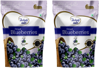 

Delight Nuts Dried Blueberries -150gm (Pack of 2) Blueberry(150 g, Pouch)
