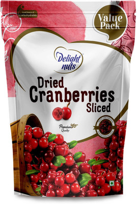 

Delight Nuts Dried Cranberries Sliced- 750gm (Value Pack) Cranberries(750 g, Pouch)