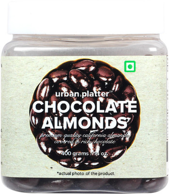 

Urban Platter Dark Chocolate coated California Almonds(400 g, Plastic Bottle)
