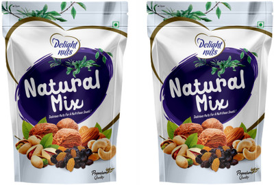 

Delight Nuts Natural Mix - 200gm (Pack of 2) Assorted Nuts(200 g, Pouch)