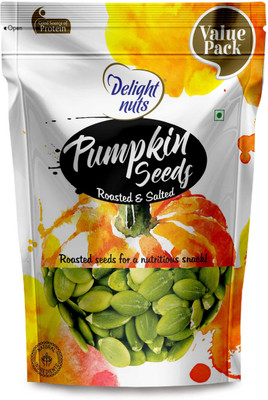 

Delight Nuts Pumpkin Seeds (Roasted & Salted)- 750gm (Value Pack) Assorted Nuts(750 g, Pouch)