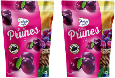 

Delight Nuts Pitted Prunes- 200gm (Pack of 2) Prunes(200 g, Pouch)
