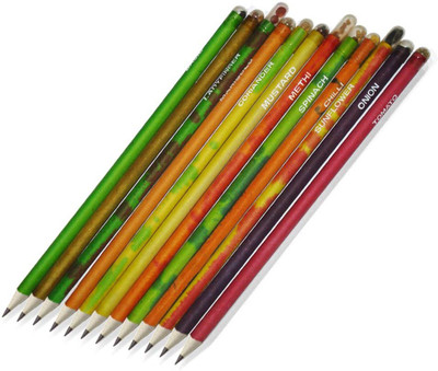 

Dizionario Plantable pencils with seeds in eco friendly wood Pack of 12 Pencil(Set of 12, Multicolor)