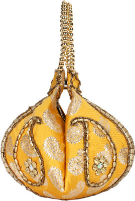 Favria Wedding Bag Potli(Yellow)