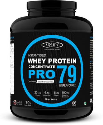 

Sinew Nutrition Raw Whey Protein Concentrate Pro 79%, 2Kg (Unflavoured) Whey Protein(2 kg, Unflavoured)