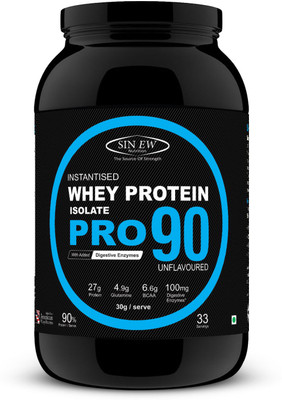

Sinew Nutrition Raw Whey Protein Isolate Pro 90%, 1Kg (Unflavoured) Whey Protein(1 kg, Unflavoured)