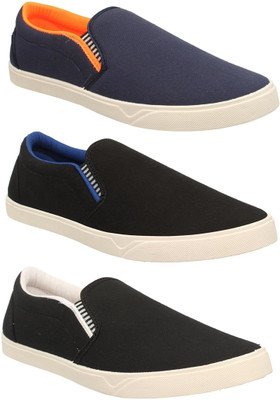 

Pexlo Tro Pack of 3 Casual Shoes (Moccasins Shoes ) Casuals For Men(Multicolor