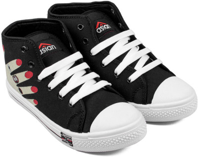 

Asian High Tops For Women(Black, Black