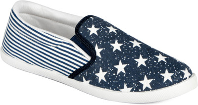 

Asian Slip On Sneakers For Women(Blue, Blue, White