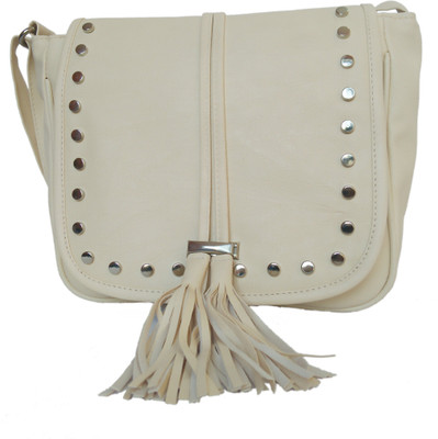 

HONCHO Girls Beige PU Sling Bag