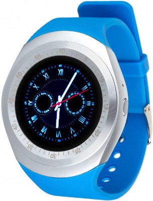 

PAFL Y1 Bluetooth Wrist Smartwatch Support Sim Card and SD Card Slot Suitable For Apple,MI,Lenovo,Vivo,Oppo,Samsung Smartphones Blue Smartwatch(Blue Strap Free Size)