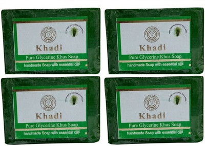 

Khadi Khus Soap 125 gm (Pack of 4)(210 g, Pack of 4)
