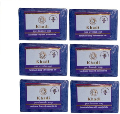 

Khadi Lavender Soap 125 gm (Pack of 6)(210 g, Pack of 6)
