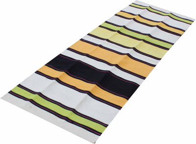 

Ryan Cotton Yoga Mat Black, White 5 mm Yoga Mat, White;black;yellow stripes