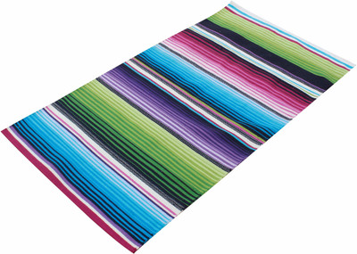 

Ryan Cotton Yoga Mat Multicolor, Blue 5 mm Yoga Mat, Multicolour stripes mat