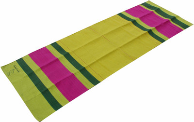 Ryan Cotton Yoga Mat Green, Pink 5 mm Yoga Mat, Dark green;pink